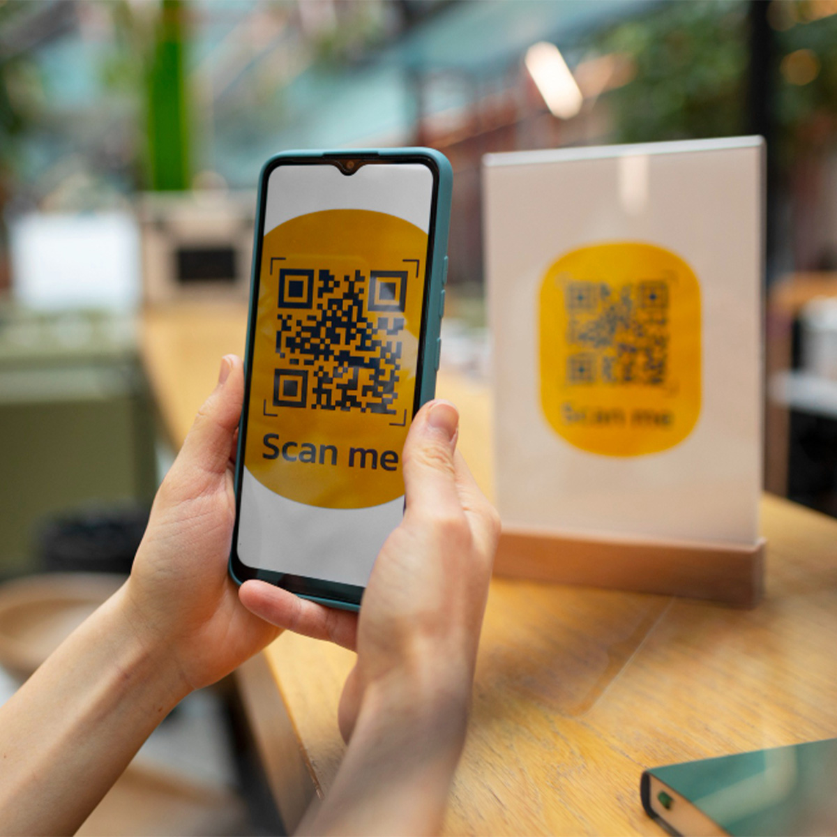 خلفية منيو إلكتروني