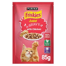 Purina Friskies Kitten Chicken Chunks in Gravy Wet Cat Food Pouch 85g