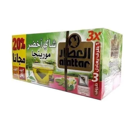شاي اخضر مورينجا العطار22فتلة