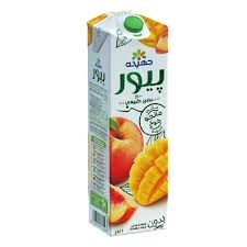 جهينه عصير بيور 1 لتر مانجو و خوخ