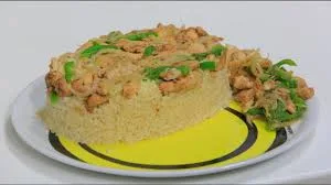 ربع شاورما دجاج + أرز بسمتي