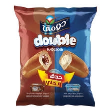 دومتى سندوتش دوبل شيكولاتة و جبنة كريمي سادة