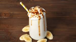 ميلك شيك موز كراميل