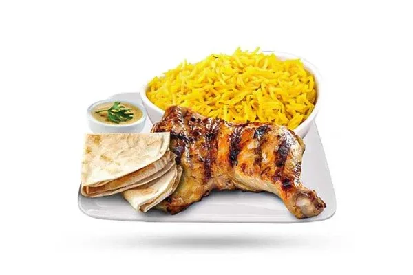 وجبة ربع فراخ على الفحم