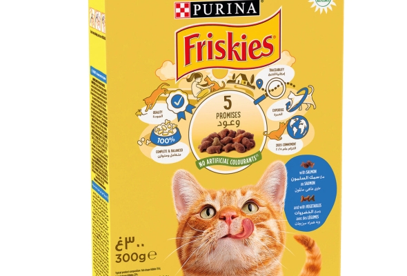 Purina Friskies with Salmon and with Vegetables Cat Dry food 300g