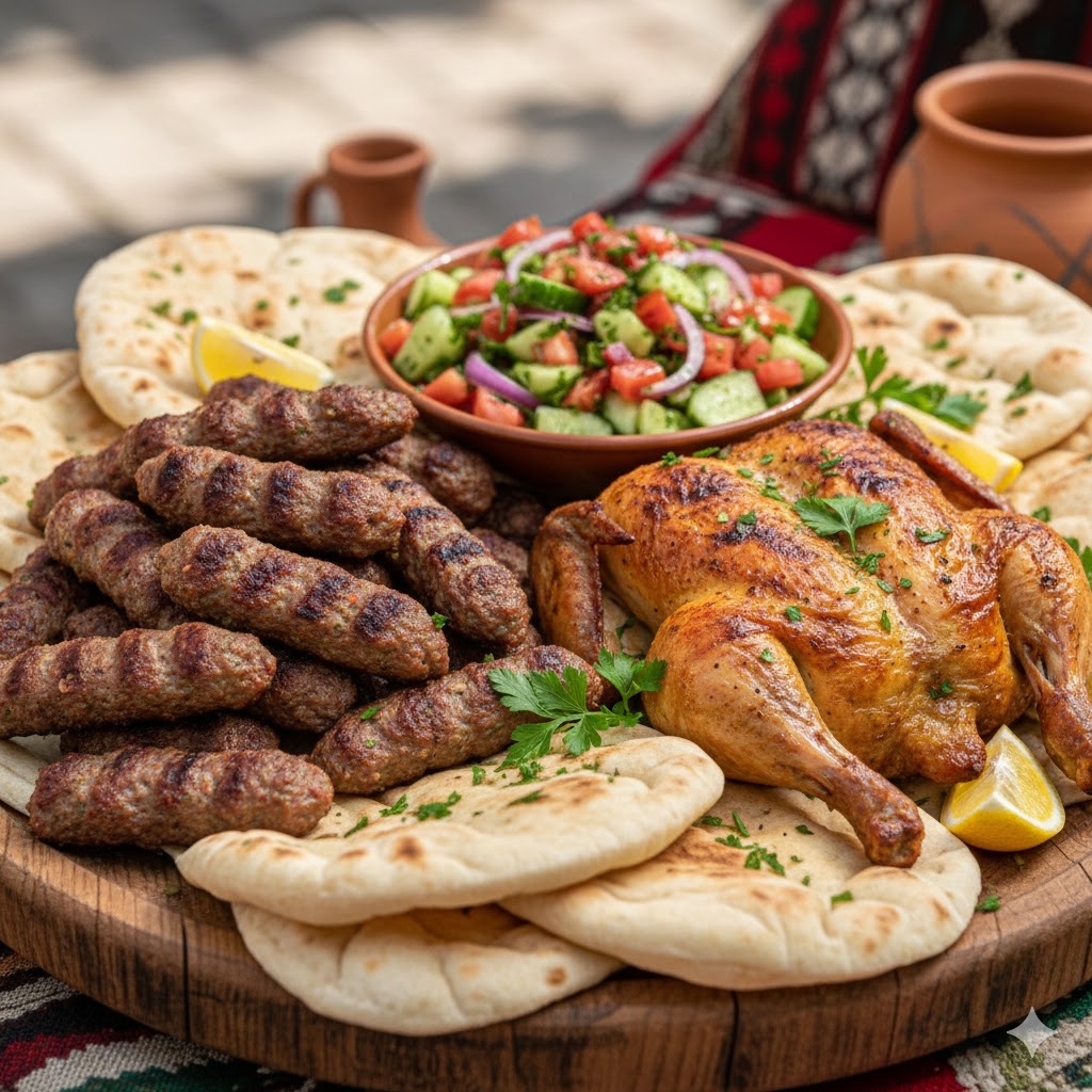 كيلو كفتة + فرخة مشوي