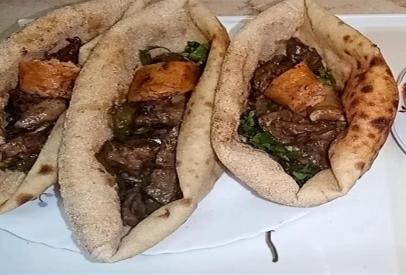 رغيف كبدة وممبار