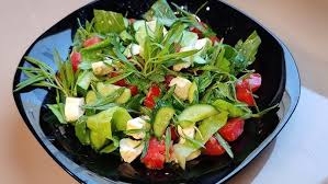 سلطة ملح خفيف بالزعتر