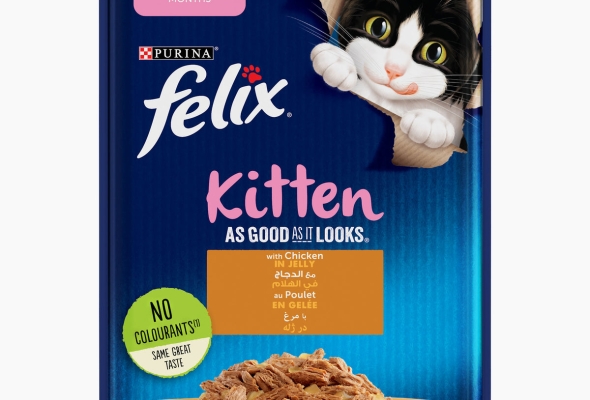PURINA FELIX As Good as it Looks with Chicken in Jelly Wet Junior Cat Food Pouch 85g