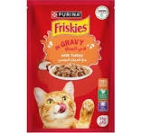 Purina Friskies Turkey Chunks in Gravy Wet Cat Food Pouch 85g
