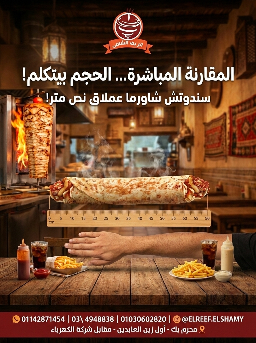 سندوتش كرسبي نص متر 50cm