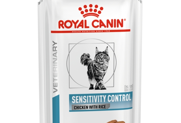 Royal Canin Feline Sensitivity Control – chicken & rice (85 gm\ Pouch)- Wet food for adverse Food Reactions with dermatologic and/ gastro-intestinal