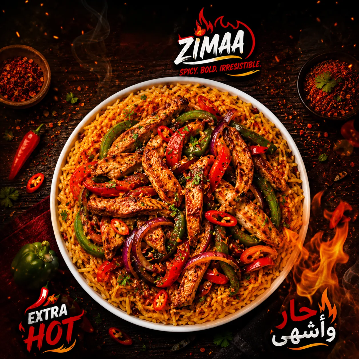 ريزو فاهيتا الدجاج الحار 😋🔥