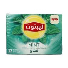 شاى ليبتون اخضر بالنعناع 12 فتلة