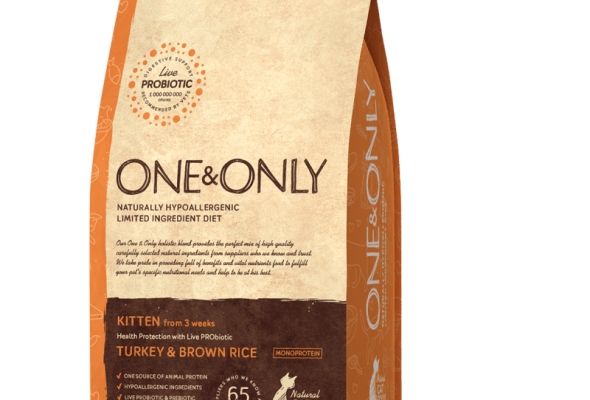 ONE&ONLY Kitten Turkey & Brown Rice Cat Dry Food 2Kg